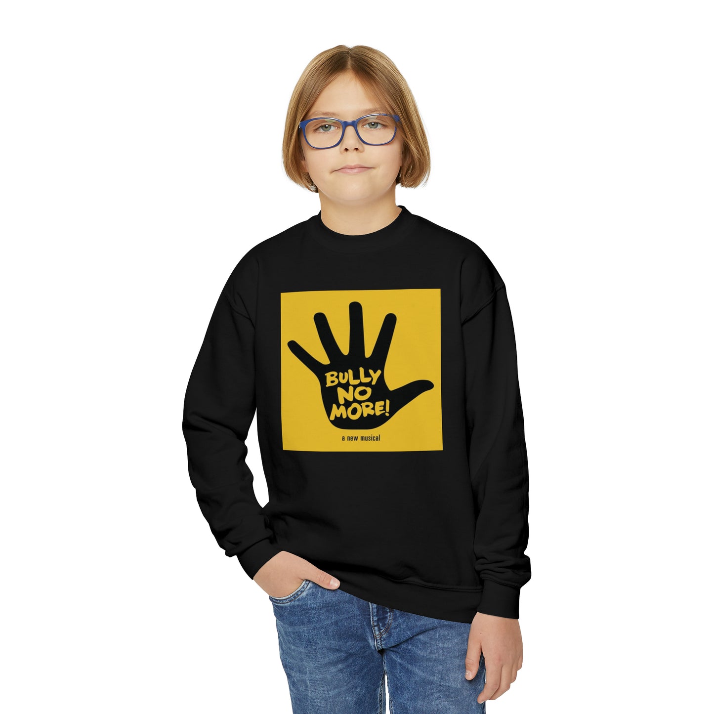 Youth Crewneck Sweatshirt | Gildan 18000B Kids Pullover | Cotton Blend Warm Sweater | School Uniform | Cozy Boys Girls Sweatshirt