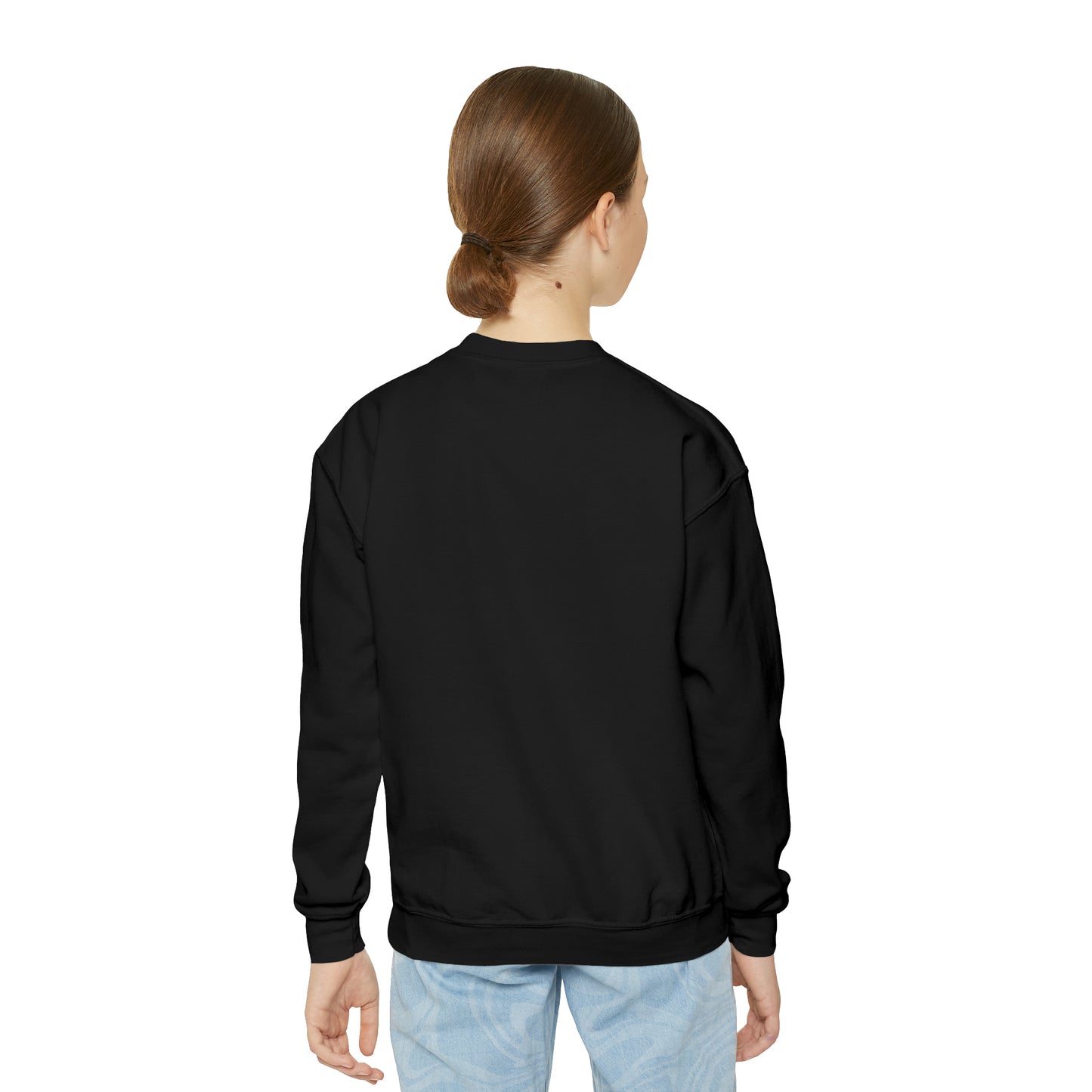 Youth Crewneck Sweatshirt | Gildan 18000B Kids Pullover | Cotton Blend Warm Sweater | School Uniform | Cozy Boys Girls Sweatshirt