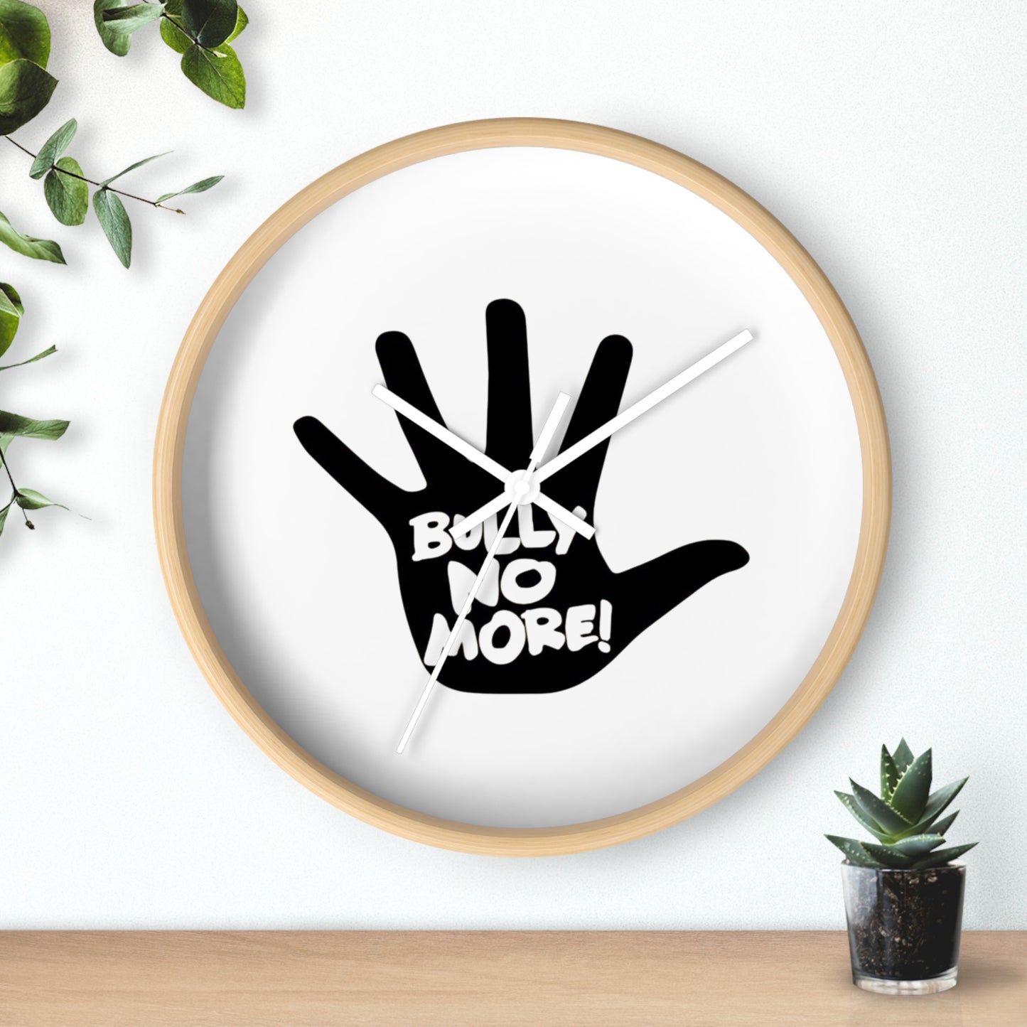 Modern Silent Wall Clock โ 10 Inch Round Wood Frame Clock for Kitchen, Living Room, Office, Bedroom, Home Decor โ Non-Ticking Minimalist