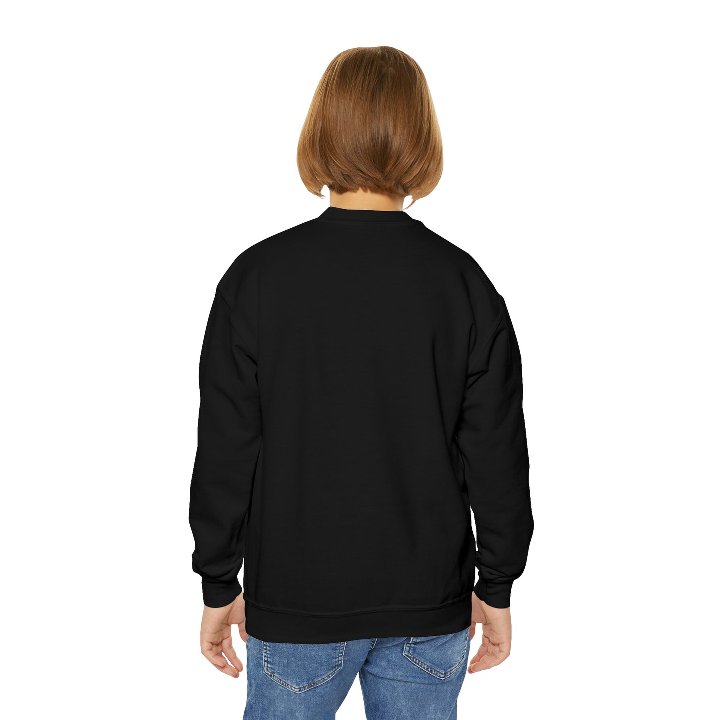 Youth Crewneck Sweatshirt | Gildan 18000B Kids Pullover | Cotton Blend Warm Sweater | School Uniform | Cozy Boys Girls Sweatshirt