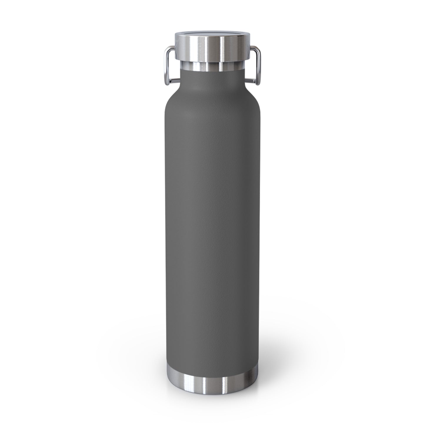 Copper Vacuum Insulated Bottleโ Anti Bullying Stainless Steel Thermos with Black Hand Logo โ Hot Cold BPA-Free Water Bottle โ 22oz