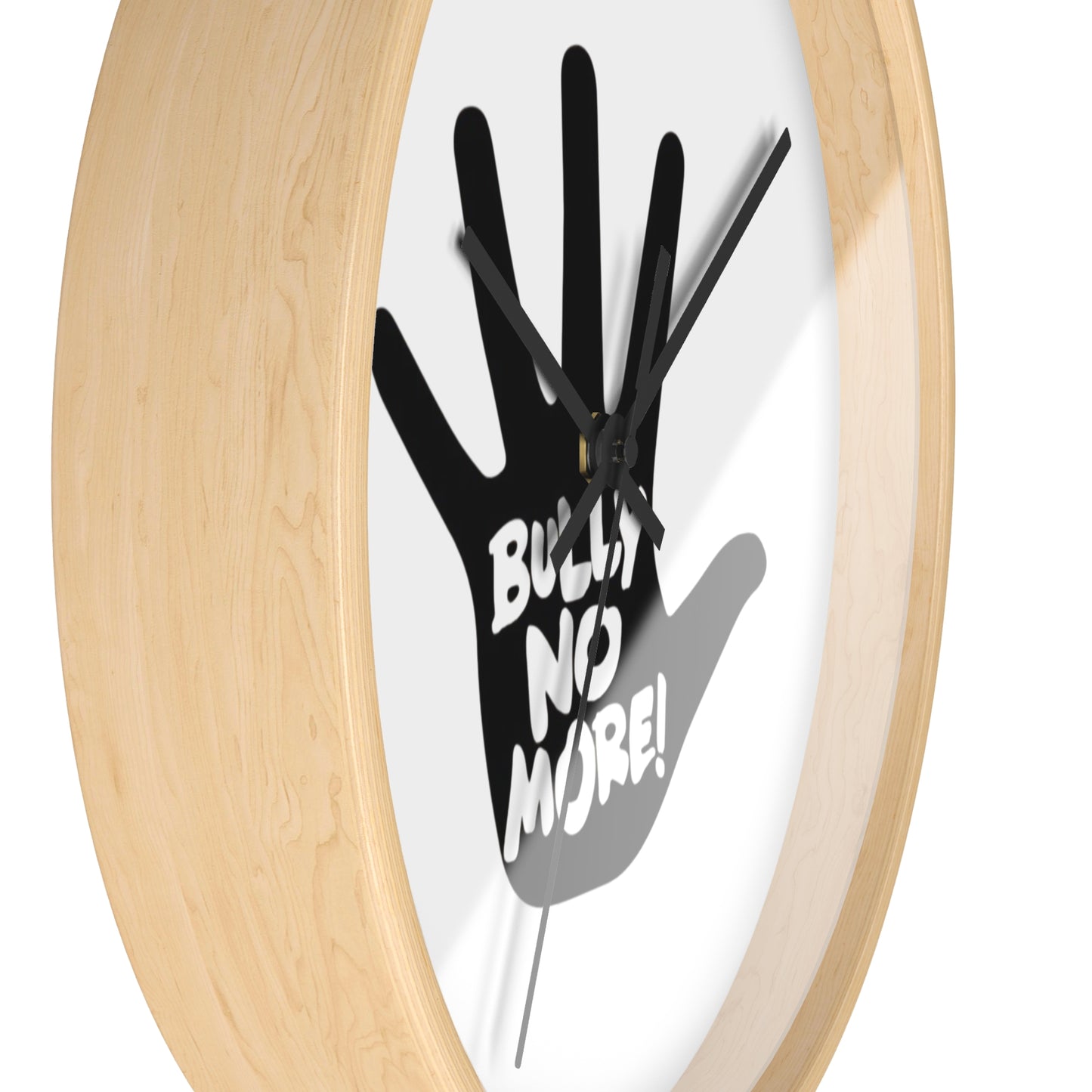 Modern Silent Wall Clock โ 10 Inch Round Wood Frame Clock for Kitchen, Living Room, Office, Bedroom, Home Decor โ Non-Ticking Minimalist