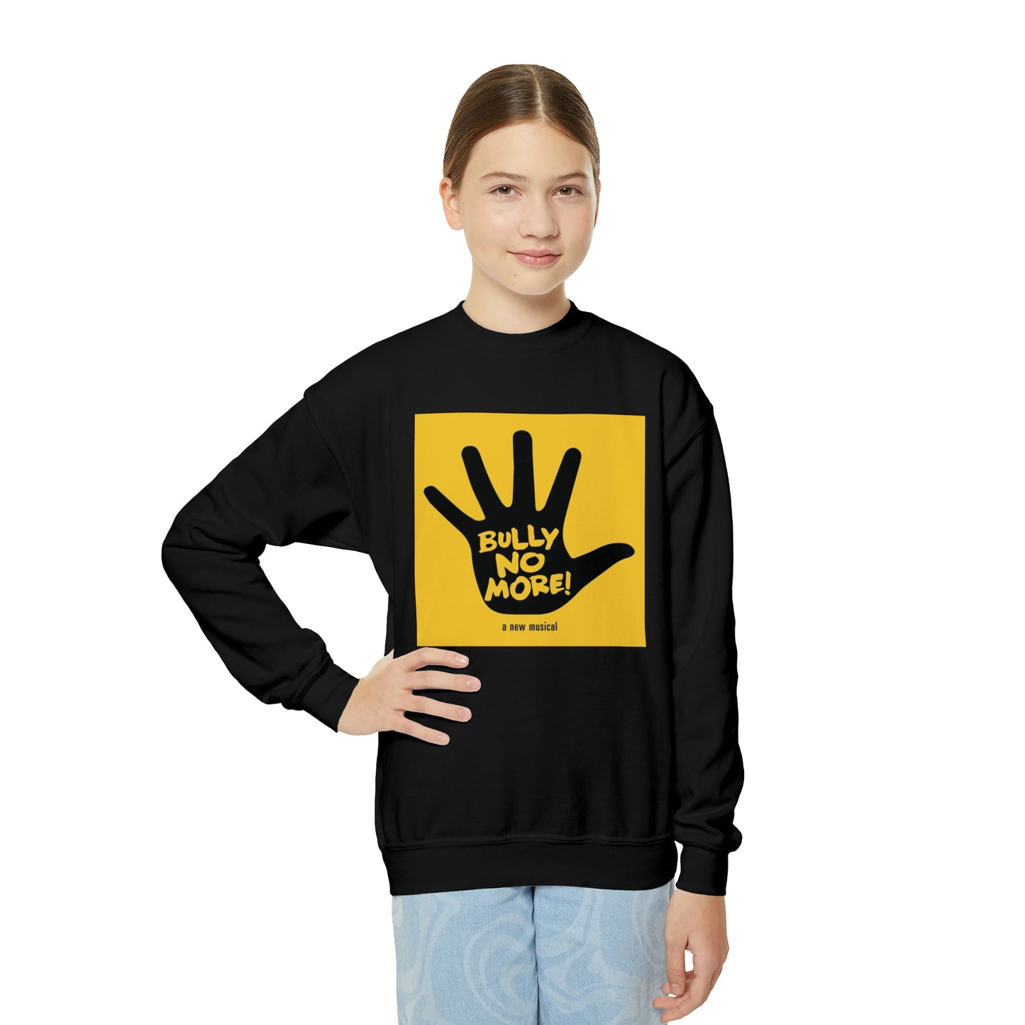 Youth Crewneck Sweatshirt | Gildan 18000B Kids Pullover | Cotton Blend Warm Sweater | School Uniform | Cozy Boys Girls Sweatshirt